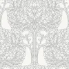 Tapetti Sandudd Rolleri 11 2968-3, 0.53x11.2m, kasvi, ornamentti, valkoinen