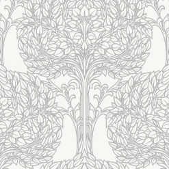 Tapetti Sandudd Rolleri 11 2968-3, 0.53x11.2m, kasvi, ornamentti, valkoinen