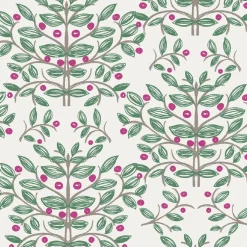 Tapetti Sandudd Rolleri 9 5283-4, 0,53x11,2m, non-woven, luonto, vihreä/valkoinen