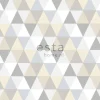 Tapetti Triangles 128707, graafinen/geometrinen, moderni, harmaa, beige, valkoinen