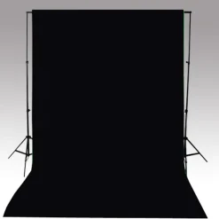 Taustakangas puuvilla, 500x300 cm, musta