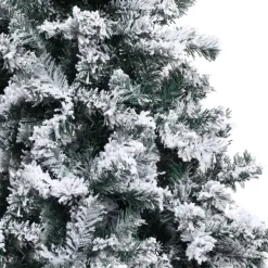 Tekojoulukuusi lumihuurteella, vihreä, 150cm, PVC