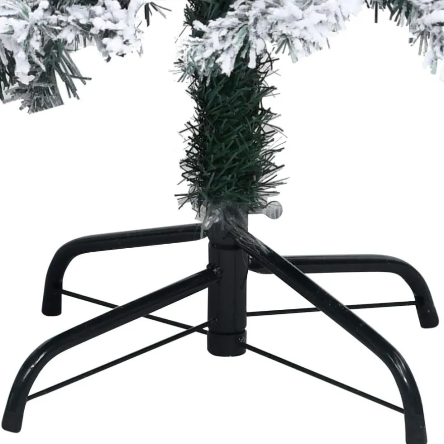 Tekojoulukuusi lumihuurteella, vihreä, 150cm, PVC