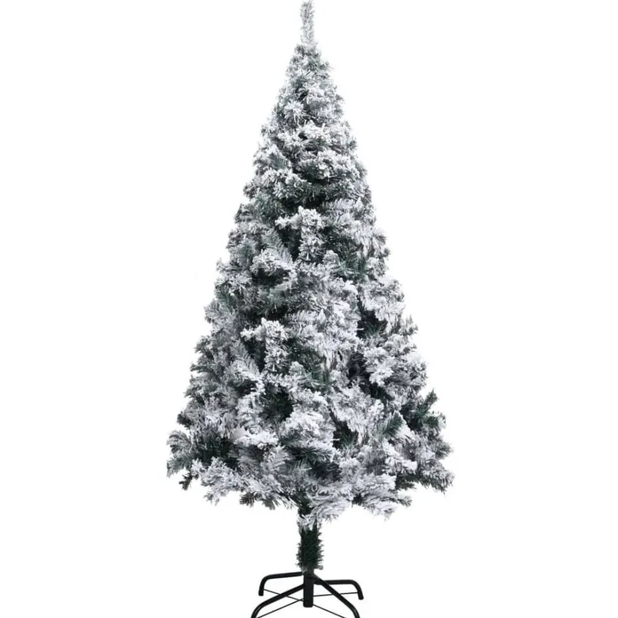 Tekojoulukuusi lumihuurteella, vihreä, 150cm, PVC