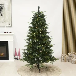 Tekojoulukuusi Nordic Winter Viga, 200cm, PE/PVC, LED-valoilla