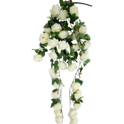 Tekokukka Home4You FLOWERLY-kukkaoksa K120 cm, valkoinen ruusu