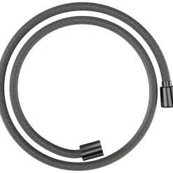 Tekstiilisuihkuletku Hansgrohe Designflex 125 cm, harjattu musta kromi