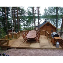 Terassielementti Tammiston Puu pohjakehikko T01, 980x980mm, vihreä