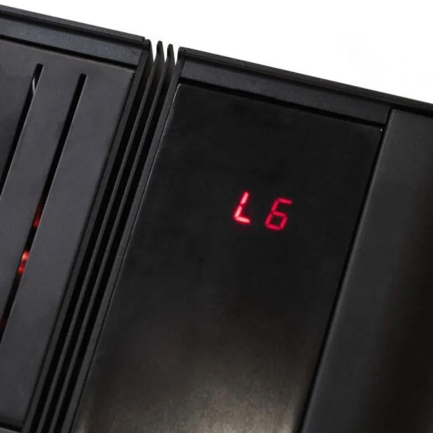 Terassilämmitin HEAT1 Eco Pro-line, 660-2000W, BT, kaukosäädin, musta