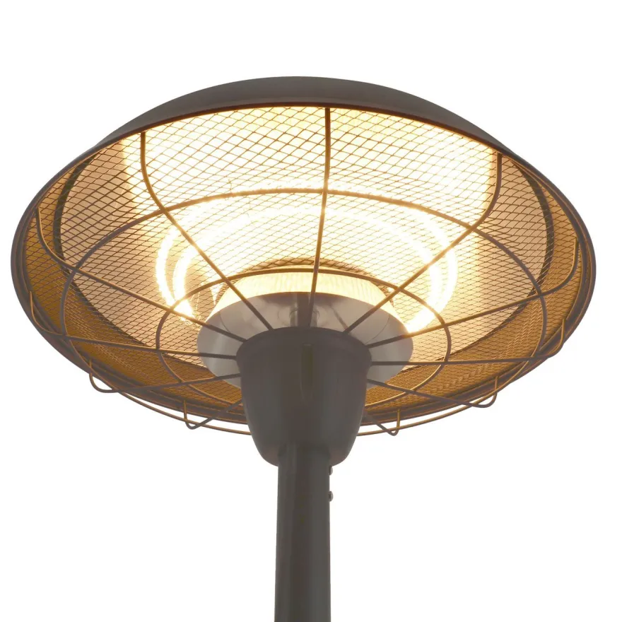 Terassilämmitin Hortus, lattiamalli, 900/1200W, HA, musta