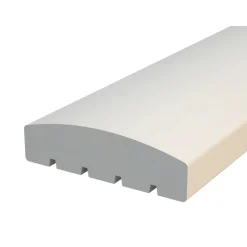 Terassin aitakaide Palmako, 34x120x4200mm, kaareva, valkoinen, 5kpl/pkt