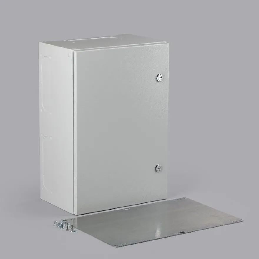 Teräskotelo maal. 480x480x248mm EOY484825A RAL 7035