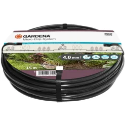 Tihkuletku Gardena Micro-Drip, kasvirivin kasteluun, Ø4.6mm 15m