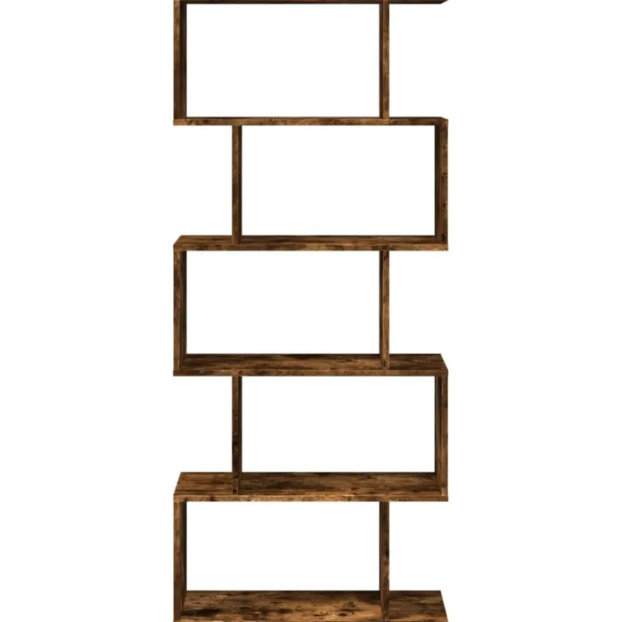 Tilanjakaja 5 tasoa savutammi 70x24x161 cm tekninen puu (58097)