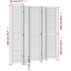 Tilanjakaja, valkoinen täysi keisaripuu, 3-6 paneelilla, eri kokoja (31793)