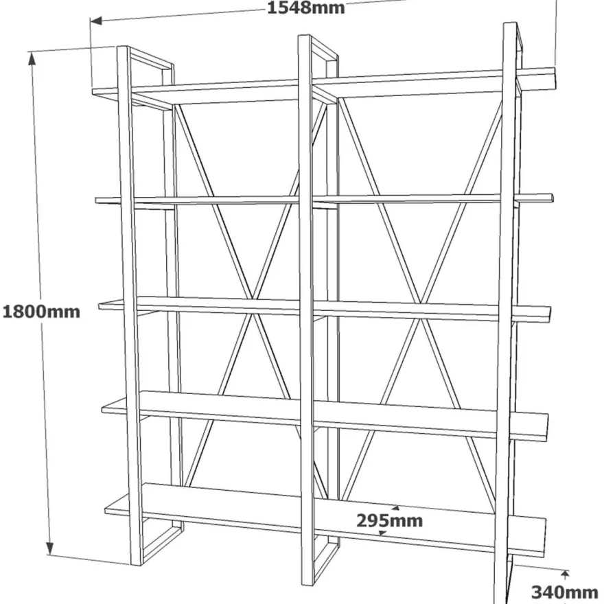 Toimistokalustesetti Linento Furniture Mn12-Ba, ruskea
