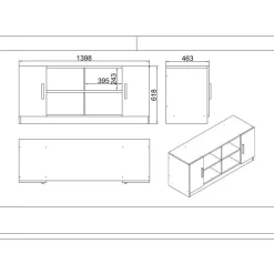 Toimistokalustesetti Linento Furniture VO19-Ba, tummanruskea/antrasiitti