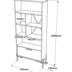 Toimistokalustesetti Linento Furniture Vs9-Cga, hopeanharmaa