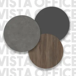 Toimistokalustesetti Linento Furniture Vs9-Cga, hopeanharmaa