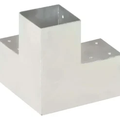 Tolppaliitin, Y-muoto, galvanoitu metalli, 91x91mm