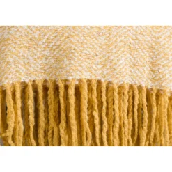 Torkkupeitto Venture Home Toby, 130x170cm, keltainen