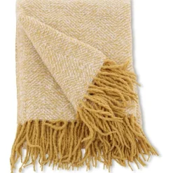 Torkkupeitto Venture Home Toby, 130x170cm, keltainen