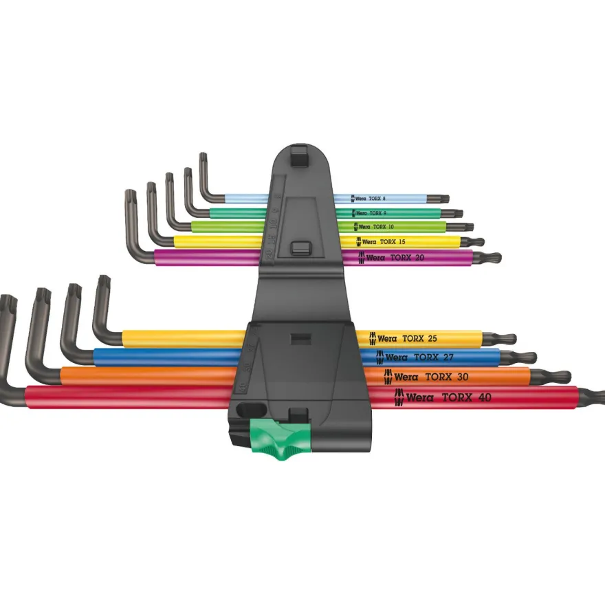 TORX L-avainsarja Wera 967/9 TX XL, TX8–TX40, 9 kpl