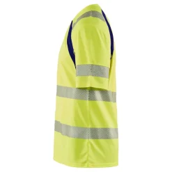 T-paita Blåkläder 3397 Highvis, huomiokeltainen/sininen