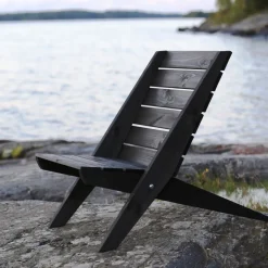 Tuoli EcoFurn Granny mänty, musta