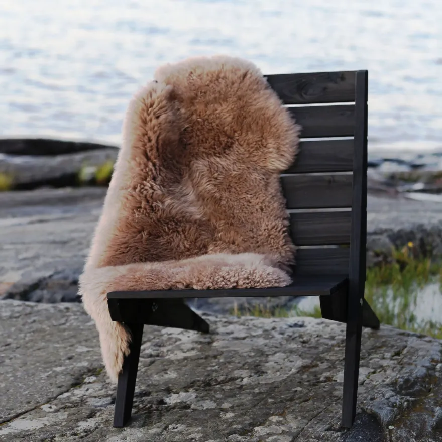 Tuoli EcoFurn Granny mänty, musta