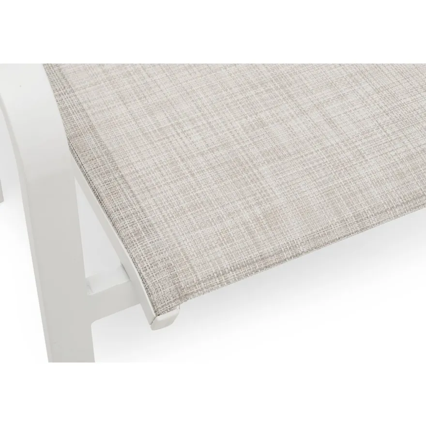 Tuoli Hånger, pinottava, beige/valkoinen