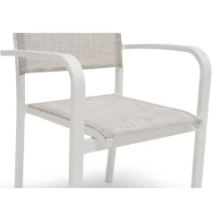 Tuoli Hånger, pinottava, beige/valkoinen