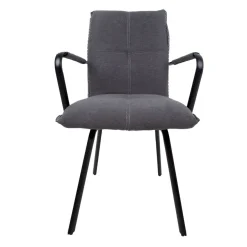 Tuoli Home4You Eddy 59x56x89cm, harmaa