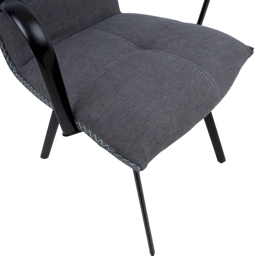 Tuoli Home4You Eddy 59x56x89cm, harmaa