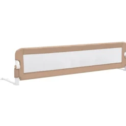 Turvalaita sänkyyn taupe 180x42 cm polyesteri