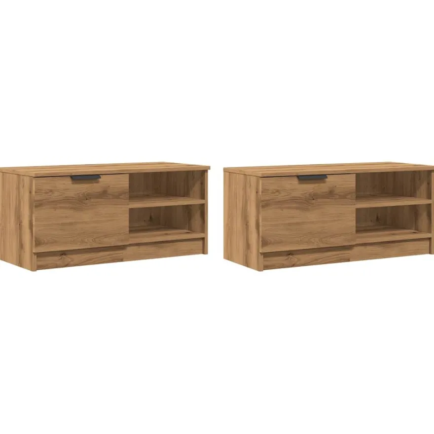 TV-kaluste, 80x35x36,5 cm, eri värejä ja pakkauskokoja (13726)