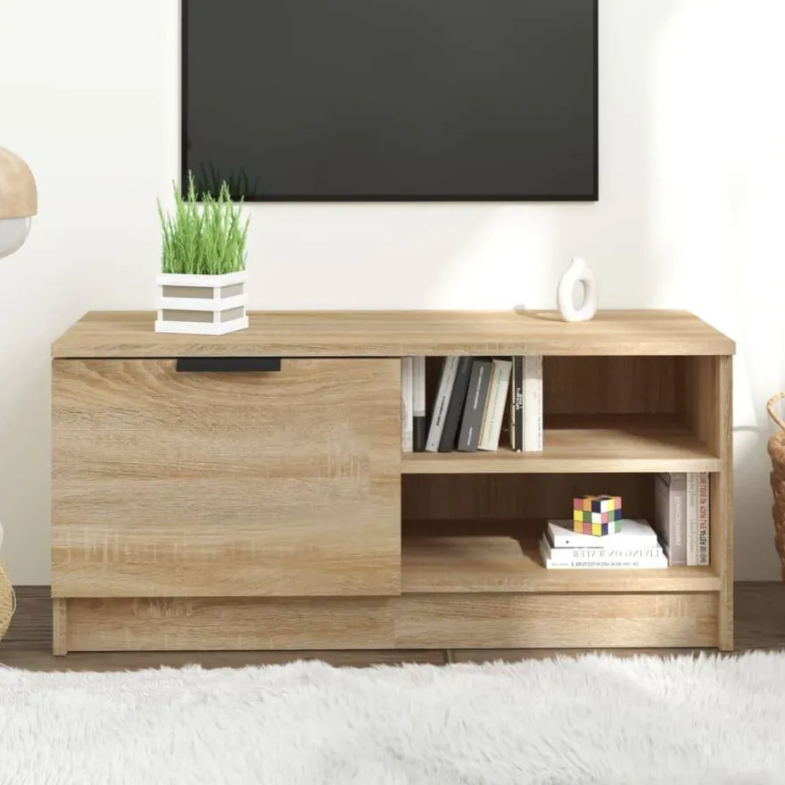 TV-kaluste, 80x35x36,5 cm, eri värejä ja pakkauskokoja (13726)