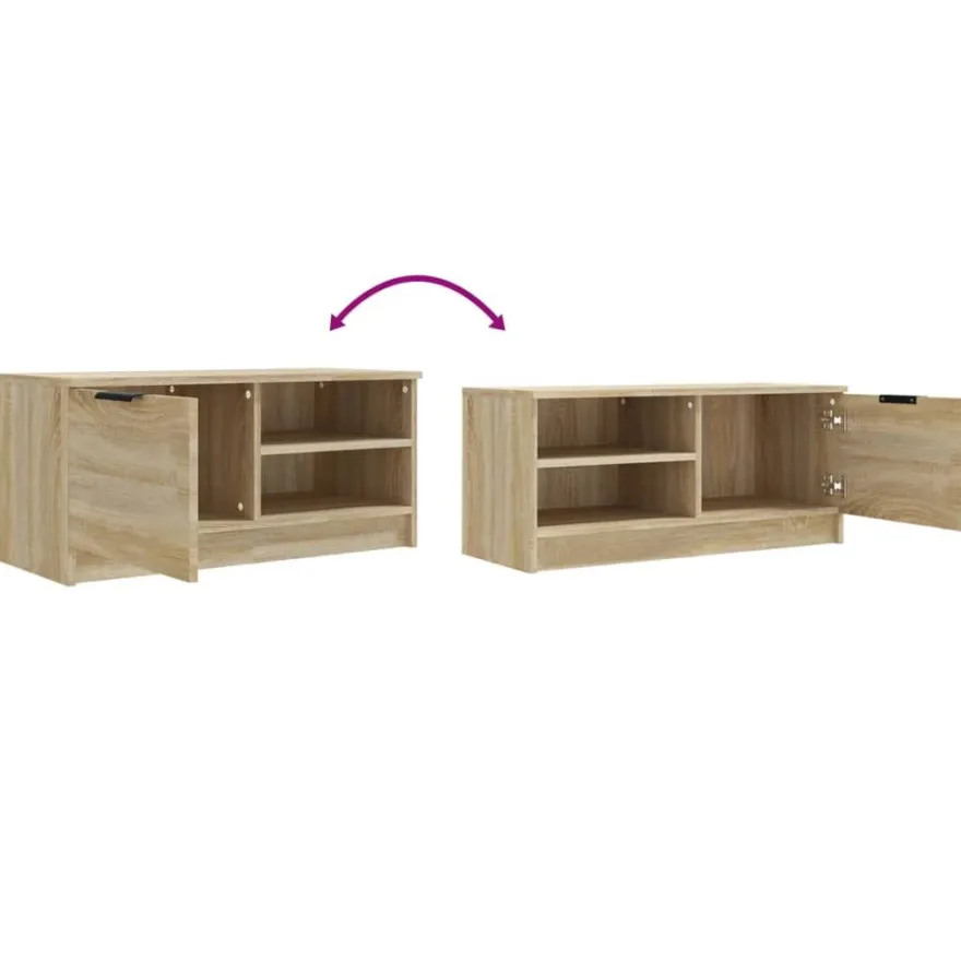 TV-kaluste, 80x35x36,5 cm, eri värejä ja pakkauskokoja (13726)