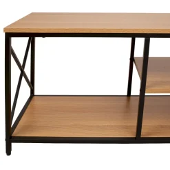 TV-taso Home4You Study 140x40x46,5cm, tammi/musta