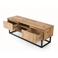 TV-taso Linento Furniture Belinda 180 mänty/musta