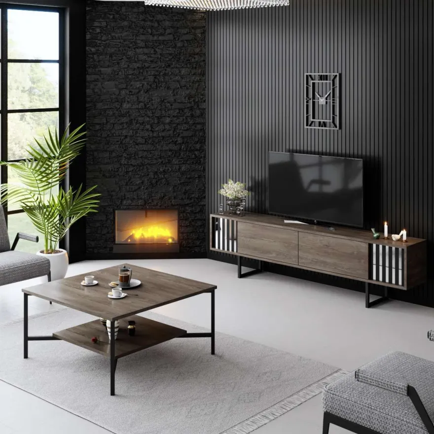 TV-taso Linento Furniture Chrome Line, 180cm