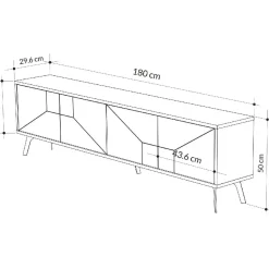 TV-taso Linento Furniture Dune, eri värejä