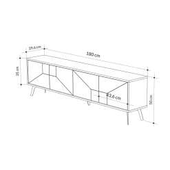 TV-taso Linento Furniture Dune, eri värejä