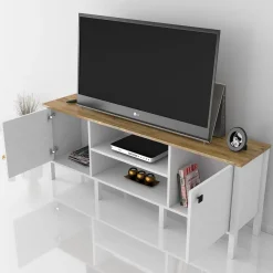 TV-taso Linento Furniture FRN-10058, valkoinen