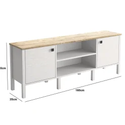 TV-taso Linento Furniture FRN-10058, valkoinen