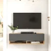 TV-taso Linento Furniture FR13, ruskea/harmaa