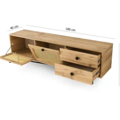 TV-taso Linento Furniture Hapsiyas 180, ruskea