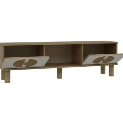 TV-taso Linento Furniture Inci Bohem, 150cm, valkoinen/ruskea