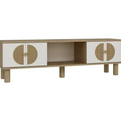 TV-taso Linento Furniture Inci Bohem, 150cm, valkoinen/ruskea