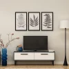 TV-taso Linento Furniture Leni, antrasiitti/valkoinen